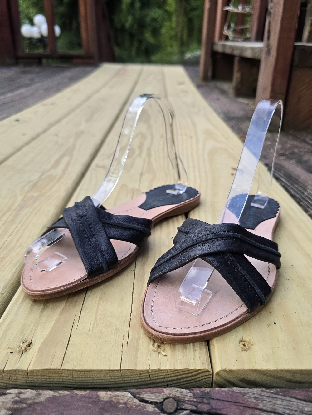 Isabella Fiore, Margot, Black Loira Sandals, Sz 7